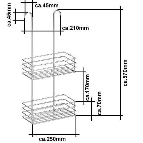 Beslagsboden - Duschkorb für Duscharmaturen Chrom B1215 Retourenware