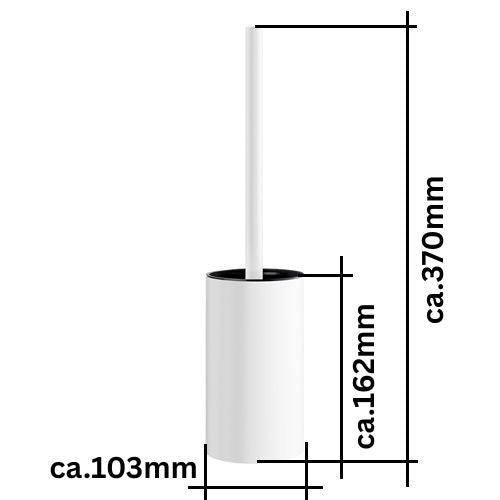 Beslagsboden WC-Bürste Weiß BX 1233 -selbstklebend Retourenware
