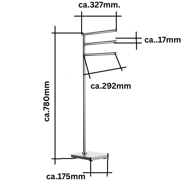 Outline Lite Badetuchhalter Standmodell FK604 Retourenware