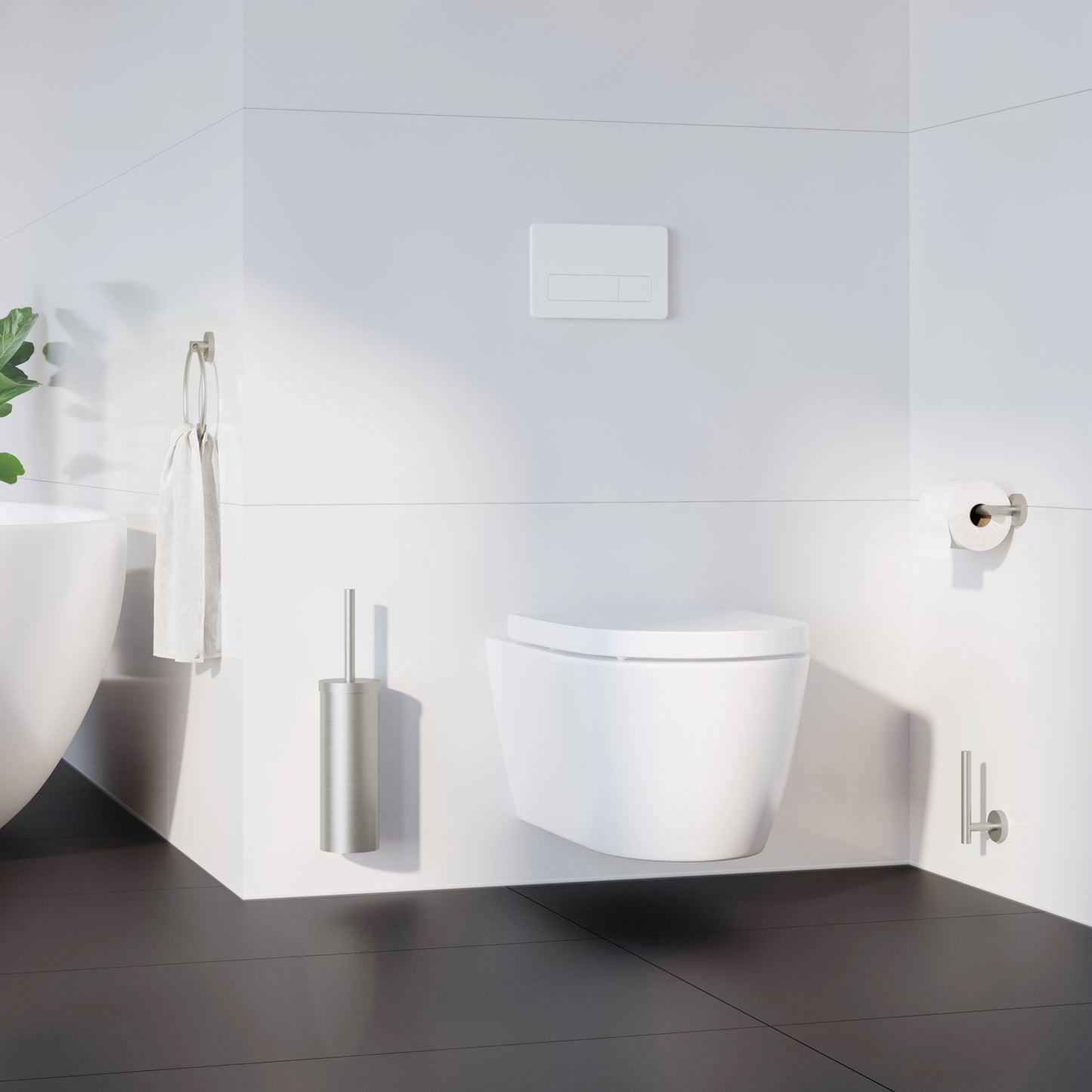 Home - WC-Bürstengarnitur H332N Nickel gebürstet