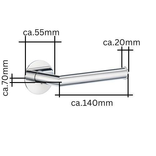 DOT - Toilettenpapierhalter Chrom TK3411