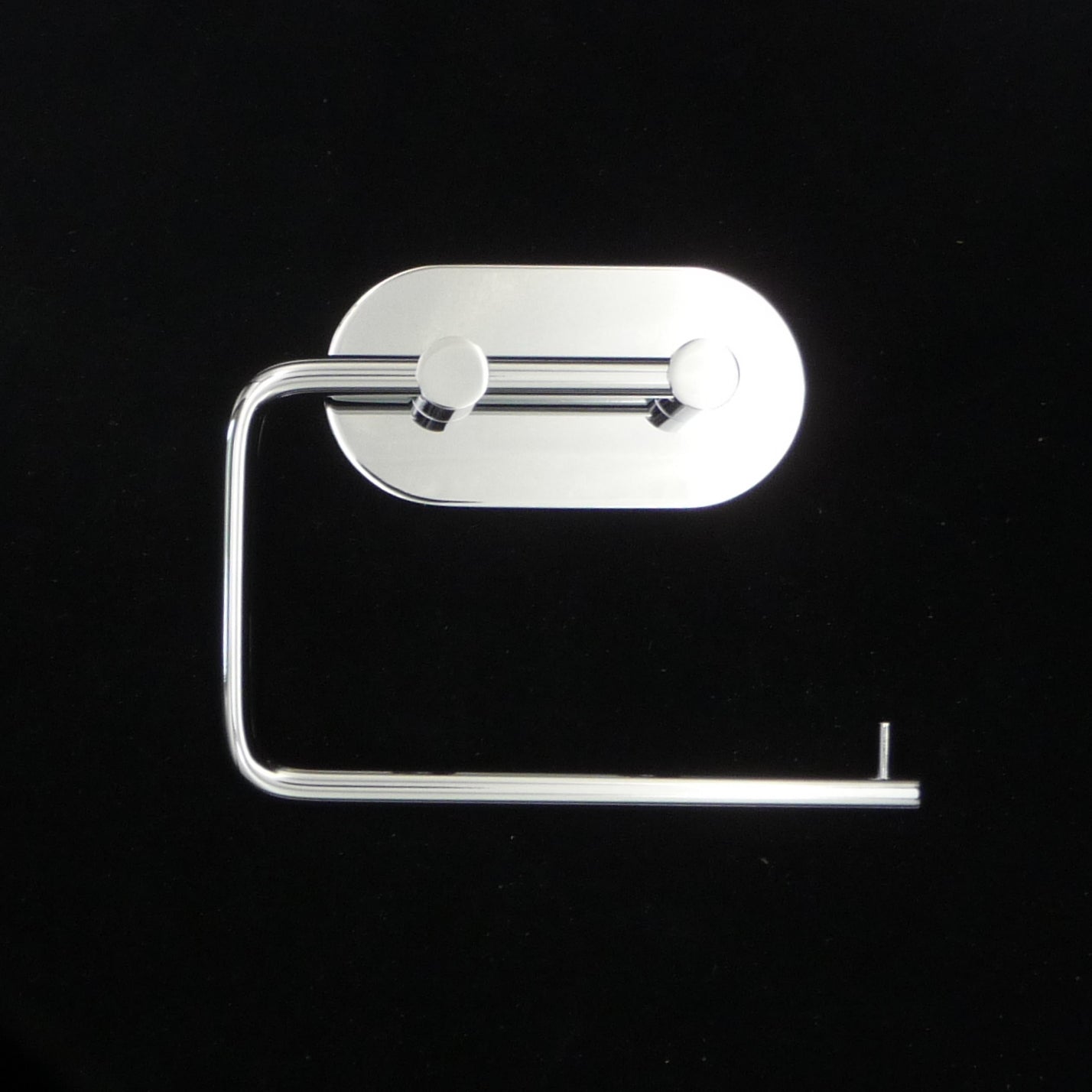 Toilettenpapierhalter Chrom BK1097 - selbstklebend, ohne Deckel Retourenware
