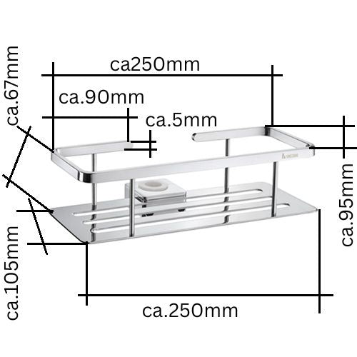 Sideline - Seifenkorb Chrom DK 3006