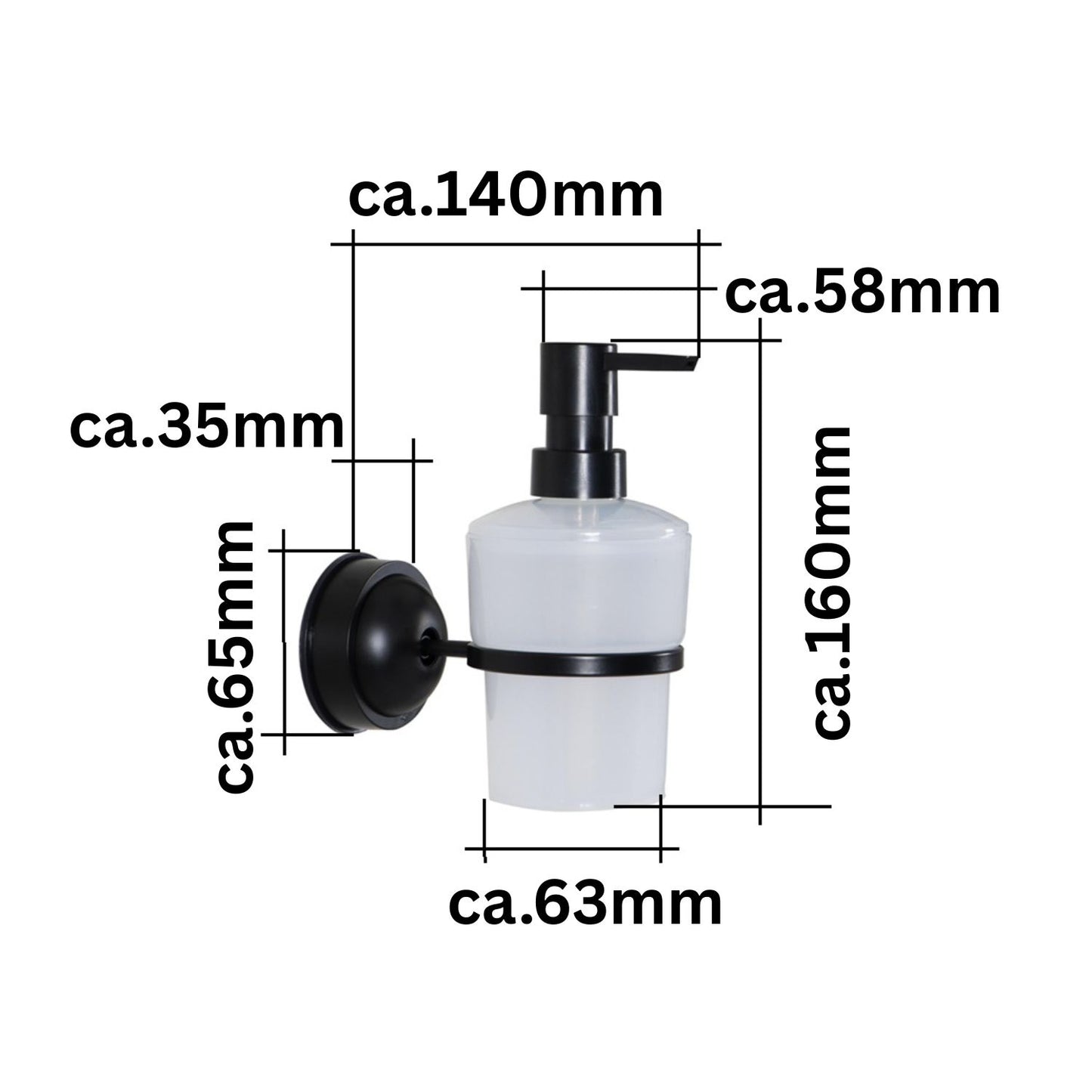 Ridder Seifenspender Edelstahl/Kunststoff Chrom mit Saugtechnik
