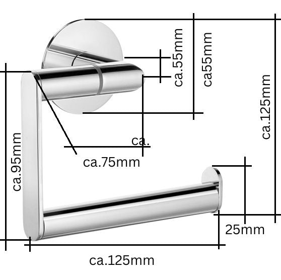 DOT - Toilettenpapierhalter Chrom TK341 Retourenware