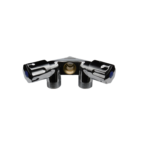 Gerätedoppelventil 1/2"AG x 1/2" IG x 2x 3/4"AG
