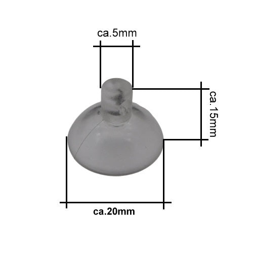 Saugnäpfe mit Querloch (10 Stück)
