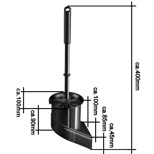Haug - WC-Bürstengarnitur Chrom, Wandmontage 67033