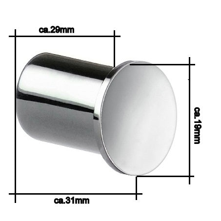 AIR - 1er Haken Chrom AK3455 (2 Stück)