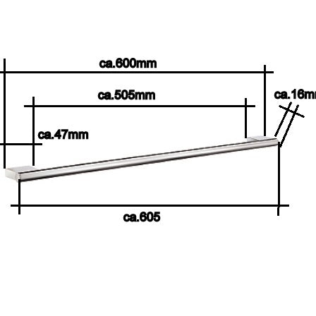AIR - Handtuchstange Chrom AK3464