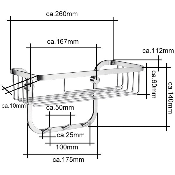 Sideline - Seifenkorb Chrom DK 2006 Retourenware