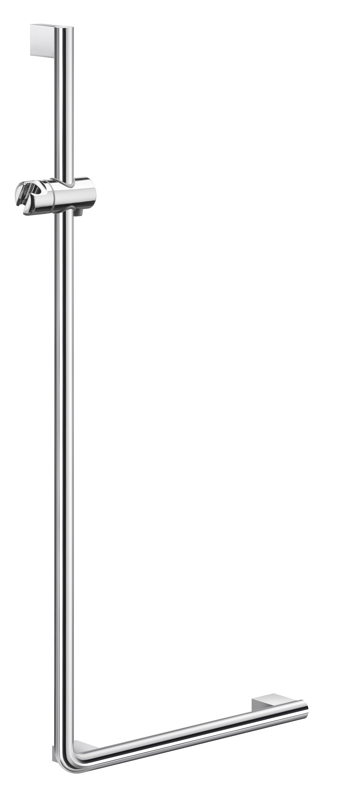 Living - L förmiger Haltegriff mit Brauseschlauchhalter Chrom FK814 Retourenware