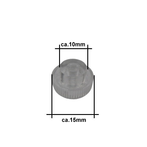 Rändelmuttern klar für Gewinde M4 ( 10 Stück )