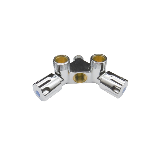 Gerätedoppelventil 1/2"AG x 1/2" IG x 2x 3/4"AG