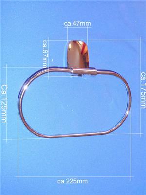 Aloa - Handtuchring Chrom Retourenware/Auslauf-Modell