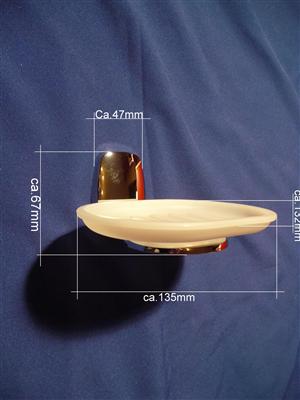 Aloa - Seifenschale Chrom Retourenware/Auslauf-Modell