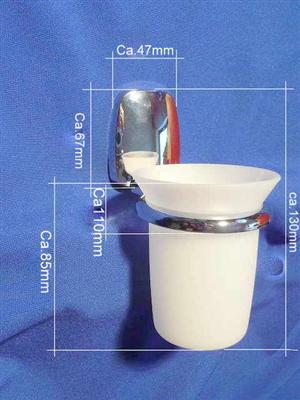 Aloa - Zahnputzbecherhalter Chrom Retourenware/Auslauf-Modell