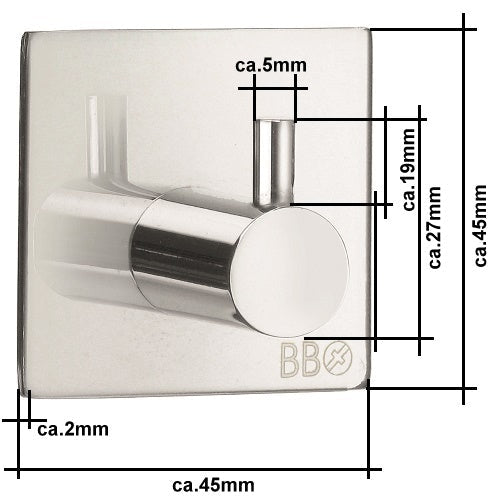 1er Hakenl Chrom BK1105 Retourenware