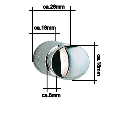 Cabin - 1er Handtuchhaken Chrom CK3455 (2Stück) Retourenware / Auslauf-Modell