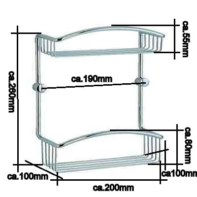 Cabin - Seifenkorb Chrom CK377 Retourenware / Auslauf-Modell