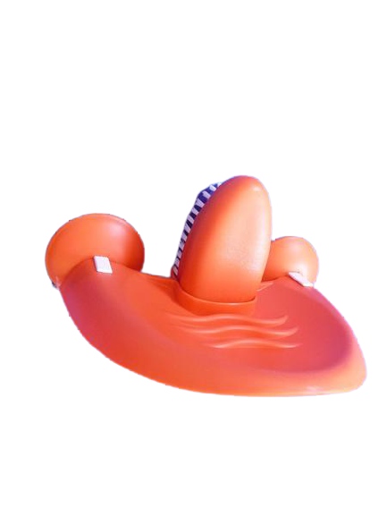 Avanti Seifenschale mit Handwaschbürste Kleben Orange Retourenware