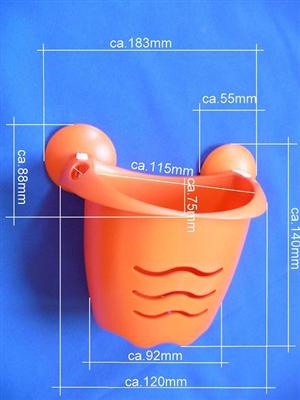 Avanti Dusch & Wannenkorb klein Kleben Orange Retourenware