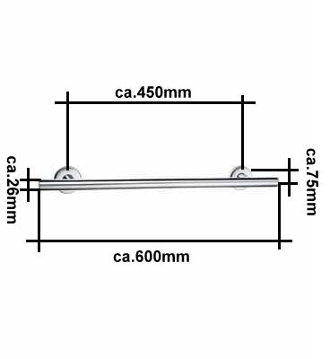 Living - Haltgriff Chrom FK801 Retourenware
