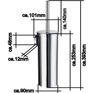 Home - WC-Bürstengarnitur H332N Nickel gebürstet