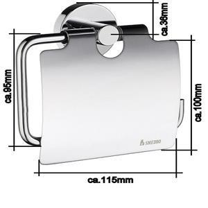 Home - Toilettenpapierhalter mit Deckel Chrom HK3414 Retourenware