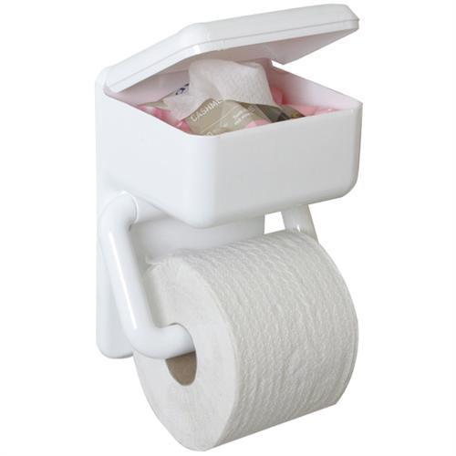 Casa Papierrollhalter mit FeuchtboxnWeiss Retourenware / Auslauf-Modell