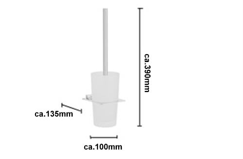 Spa - WC-Bürstengarnitur Edelstahl poliert PK333 Retourenware / Auslauf-Modell