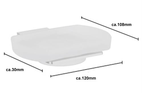 Spa - Seifenschale Edelstahl poliert PK342 Retourenware / Auslauf-Modell