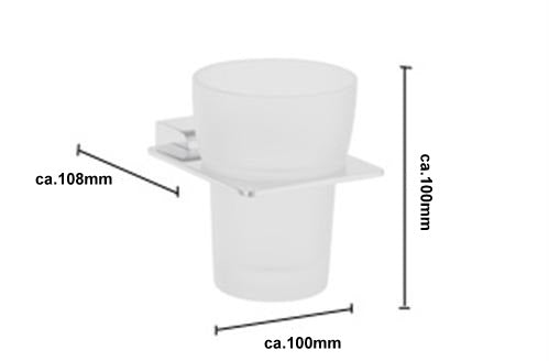 Spa - Zahnputzbecherhalter Edelstahl Poliert PK343 Retourenware / Auslauf-Modell