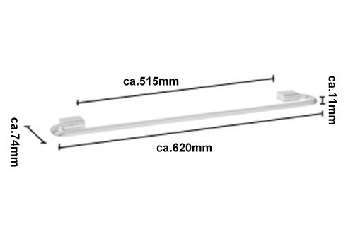 Spa - Handtuchstange Edelstahl gebürstet PS3464 Retourenware / Auslauf-Modell