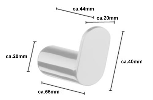 Spa - 1er Handtuchhaken Edelstahl poliert PK355 Retourenware / Auslauf-Modell