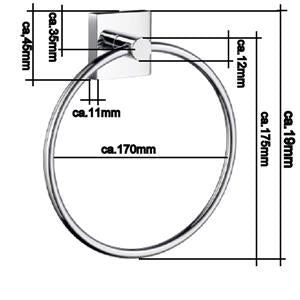 House - Handtuchring Chrom RK344