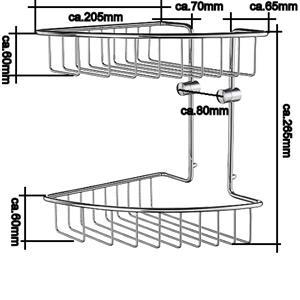 House - Eckseifenkorb Mattverchromt RS377 Retourenware