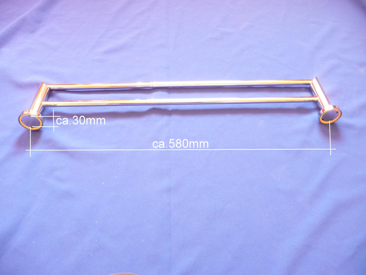 Saphir - Doppelbadetuchstange Chrom Retourenware/Auslauf-Modell