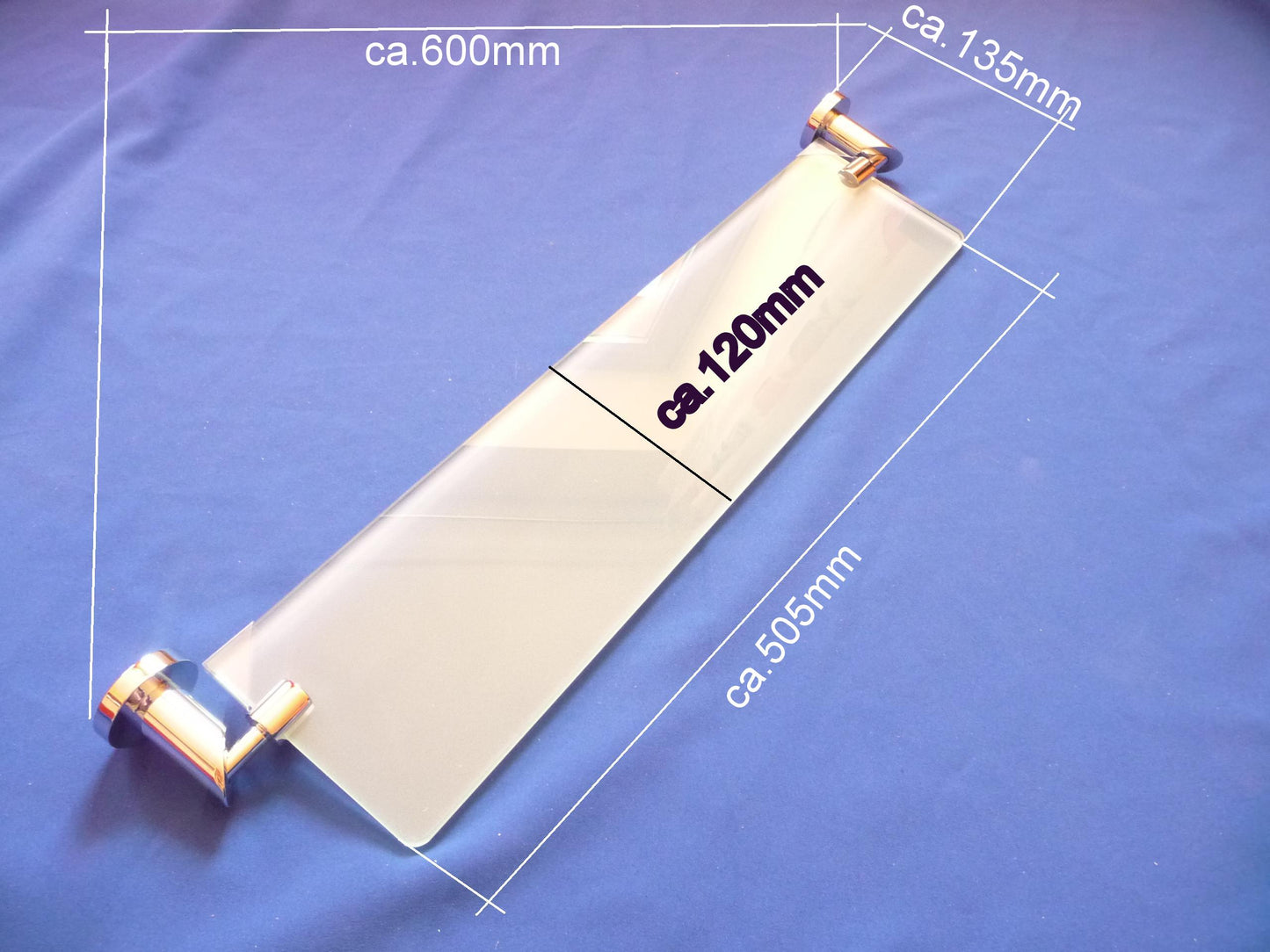 Sapihr - Glasablage Chrom Retourenware/Auslauf-Modell