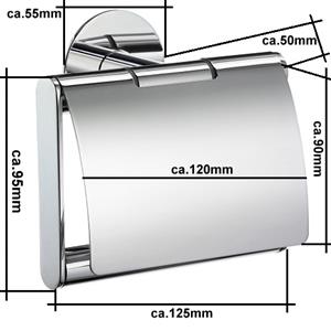 Time - Toilettenpapierhalter mit Deckel Chrom YK3414 Retourenware