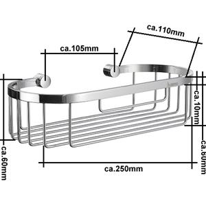 Time- Seifenkorb Chrom YK374 Retourenware