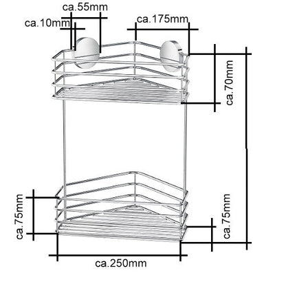 Beslagsboden - Duscheckkorb Chrom B1203 Retourenware