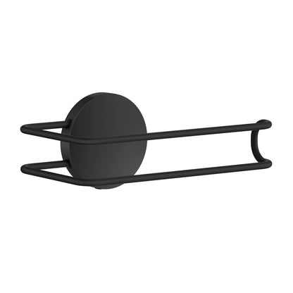 Beschlagsboden Toilettenpapierhalter Edelstahl Schwarz BB3411 selbstklebend