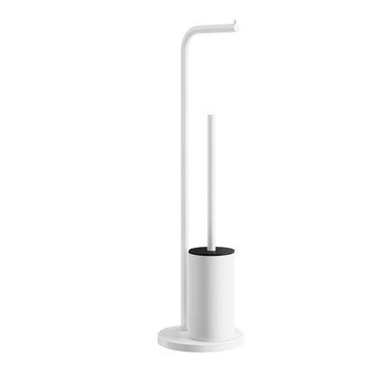 Beslagsboden Toilettenpapierhalter Freistehend Weiss BX1232 mit Ersatzrollenhalter Retourenware