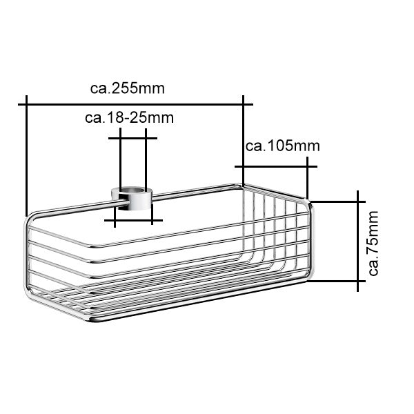 Sideline - Seifenkorb Chrom DK 1101