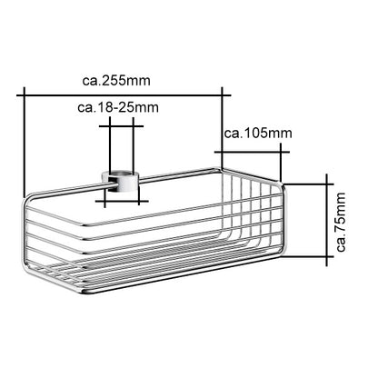 Sideline - Seifenkorb Chrom DK 1101