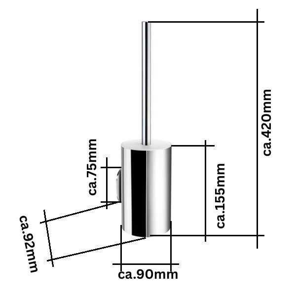 DOT - WC-Bürstengarnitur Chrom TK332