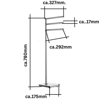 Outline Lite Badetuchhalter Standmodell FK604 Retourenware
