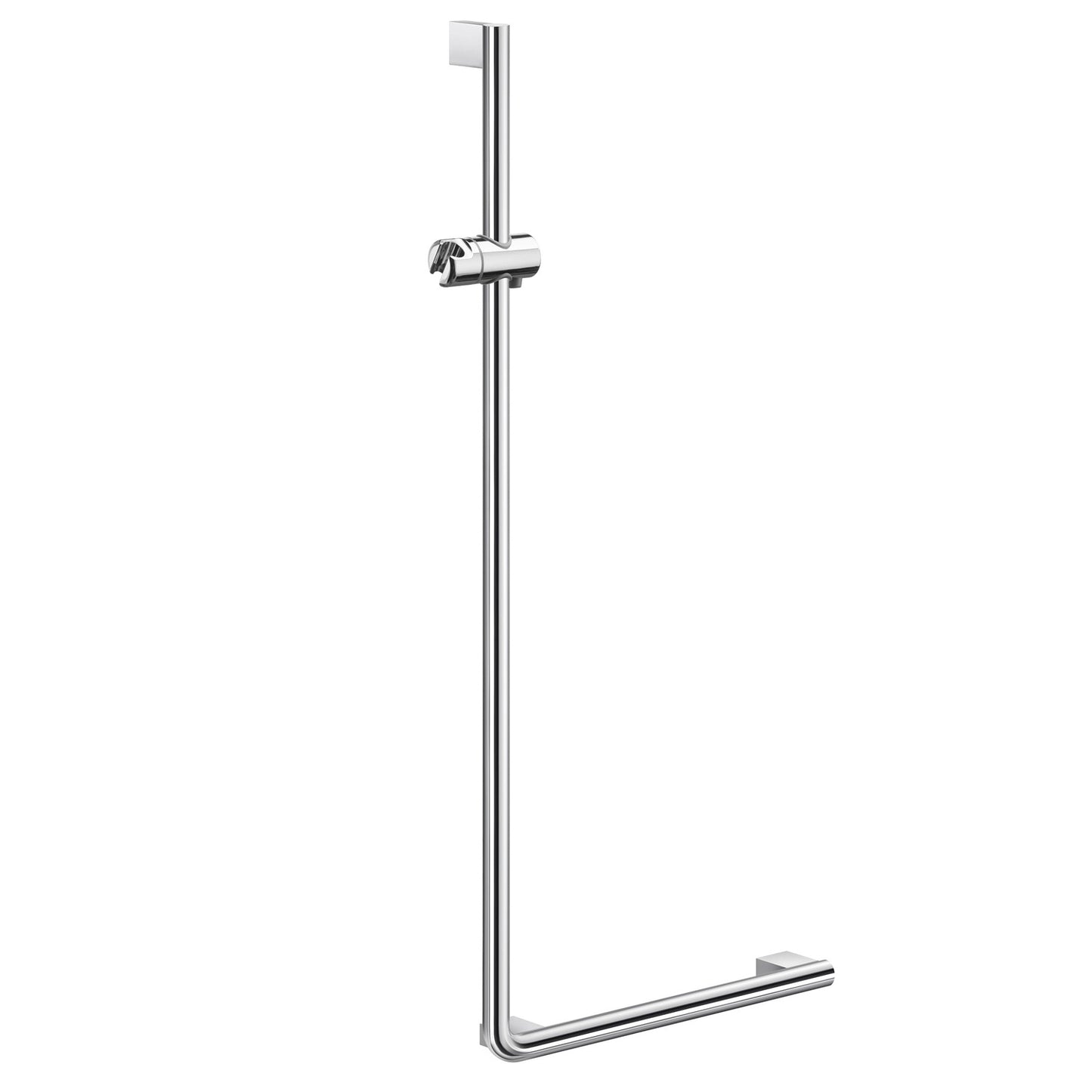 Living - L förmiger Haltegriff mit Brauseschlauchhalter Chrom FK814 Retourenware