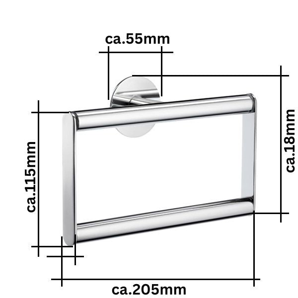 DOT - Handtuchring Chrom TK344